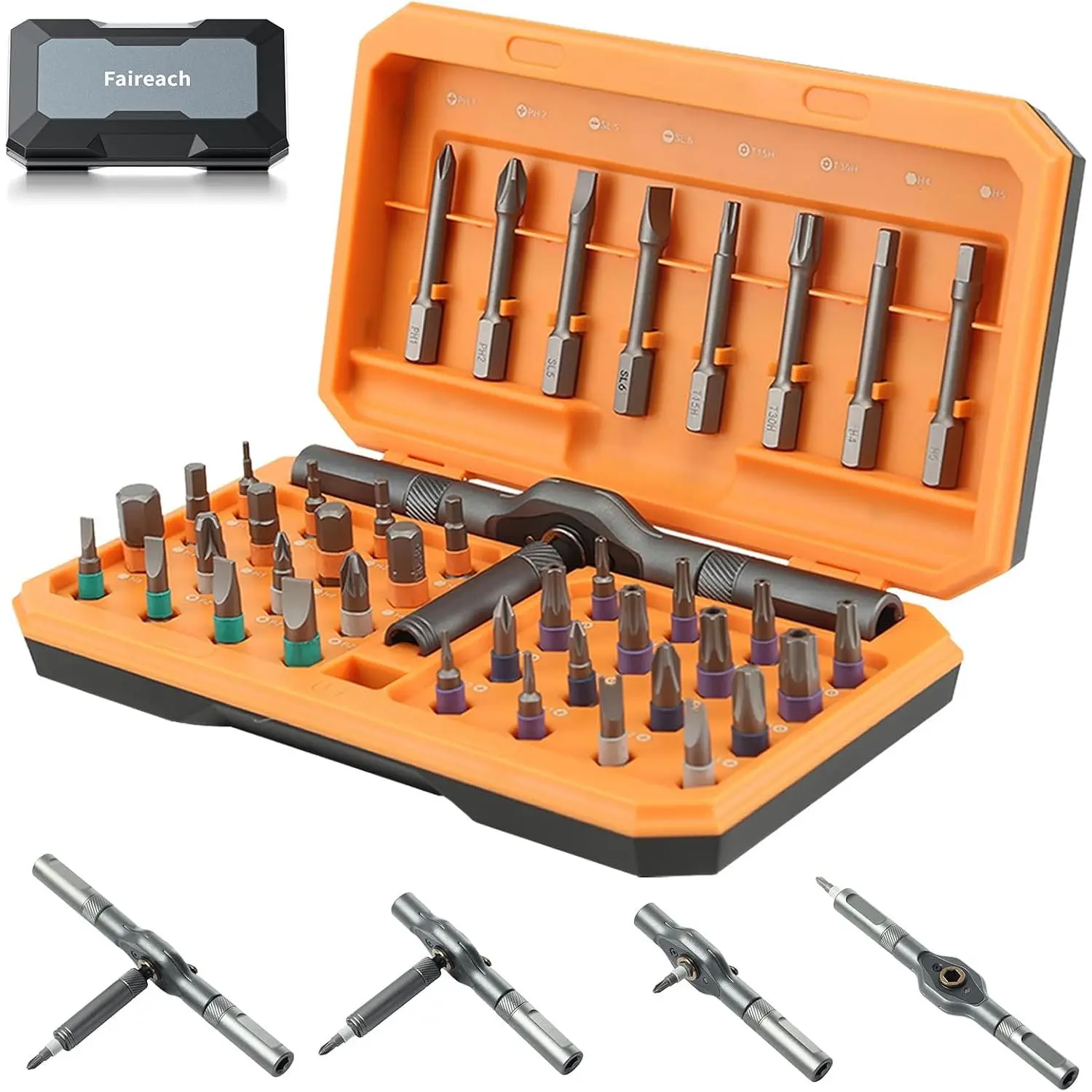 42-in-1 Multitool Repair Kit with Detachable Ratchet Wrench Set for Home, Automotive Hand Tool Needs