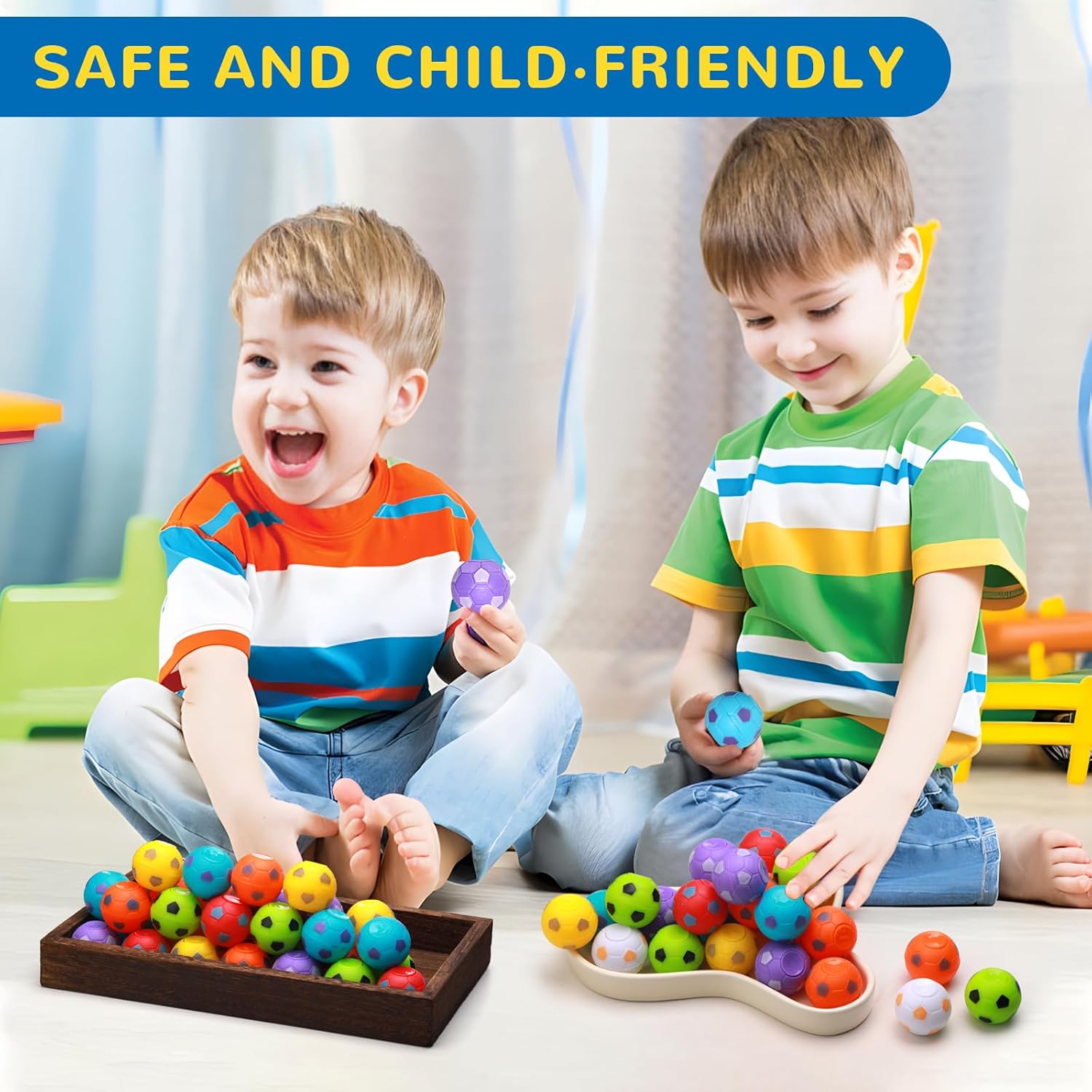 12PCS Fidget Spinners Soccer Ball Toy for Kids Stress Ball Desk Toy Party Favors Goodie Bag Stuffers Kids Adults gifts