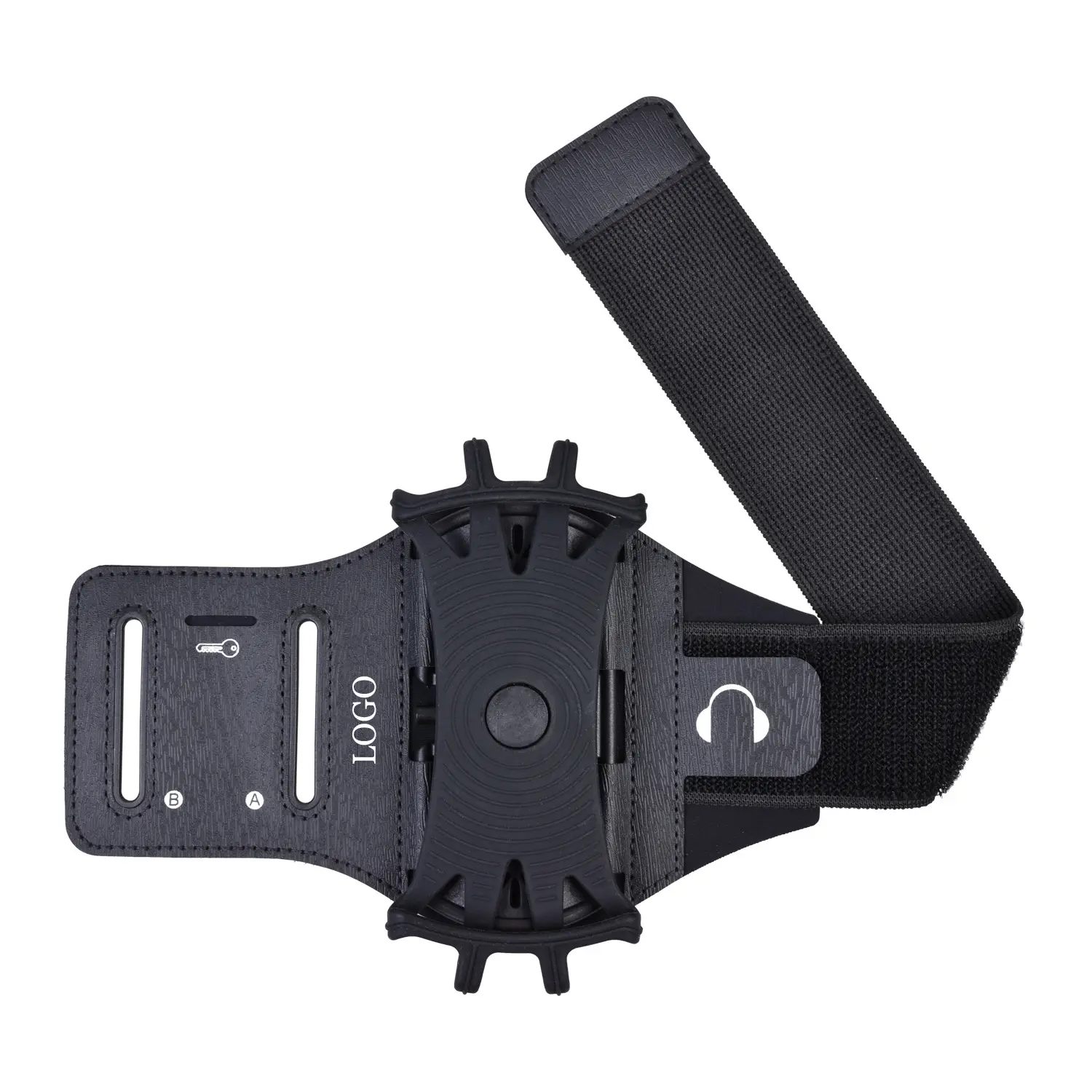 360° Rotating Running Armband – Phone Holder, Bike Wrist Strap & Detachable Sport Pouch All in One!