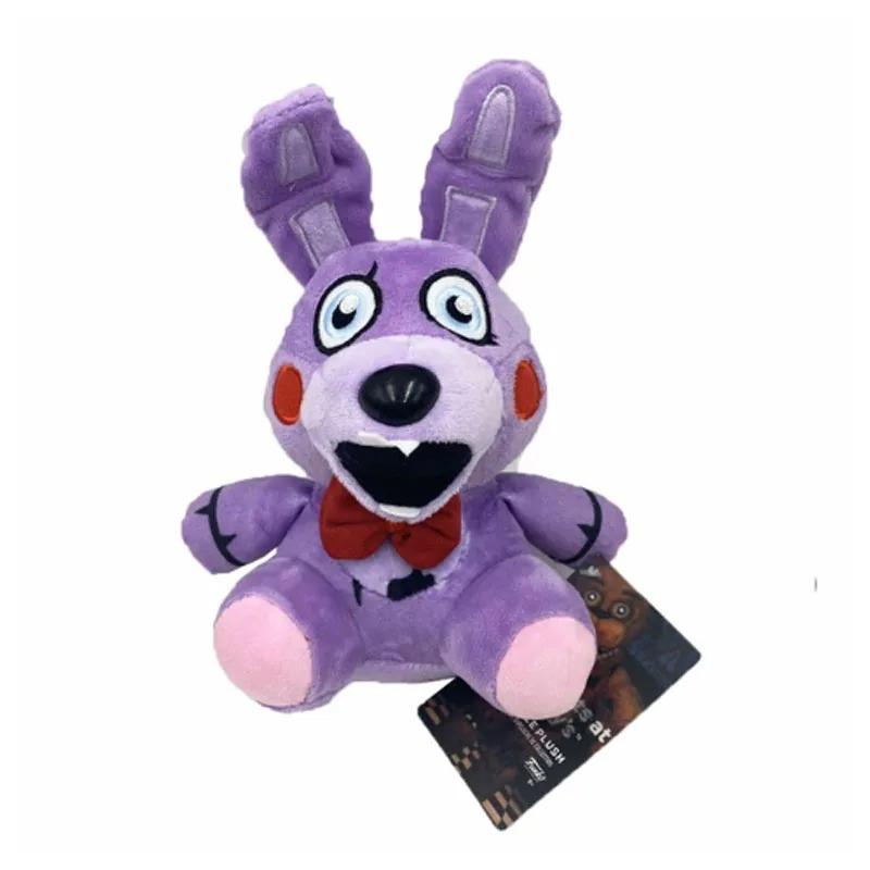 Cute FNAF Plush Dolls 18cm Freddy Bonnie Foxy Cartoon Stuffed Toys Children Birthday Gift