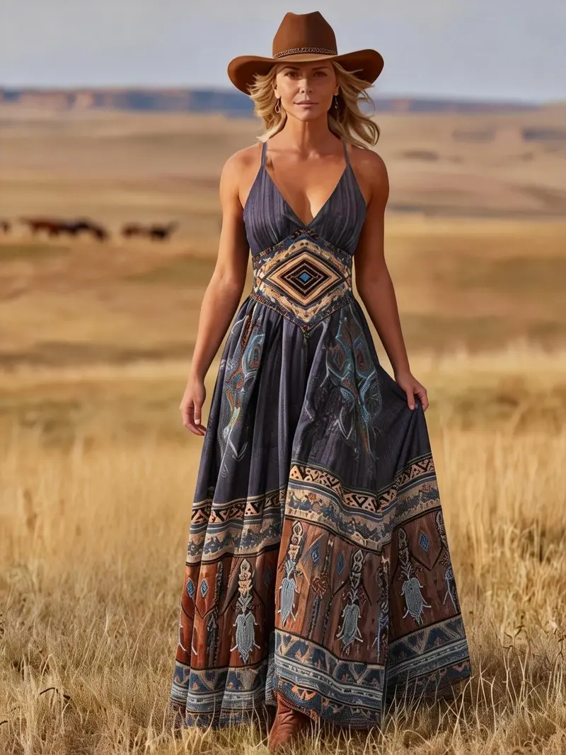 vintage western dresses for womens Dress Women in Blue By 6115 2 sizes larger than usual Western Outfits Dresses Womens Vintage
