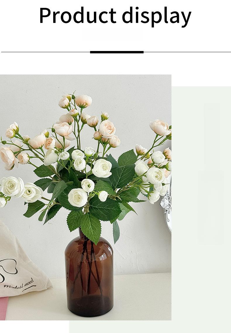 Aesthetic 12-Head Mini Camellia Tea Bud Bouquet |   Real-Touch Faux Silk Flowers for Home & Hotel Decor |   Elegant Wedding Hall Floral Props |   2026 Spring Flower Arrangement