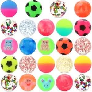 24pcs Bouncy Balls for Kids Treasure Box Toys for Classroom Party Favors for Toddlers Kids 3-5 4-8 8-12 Birthday Christmas Goodie Bag Stuffers Giftsfidget toys
