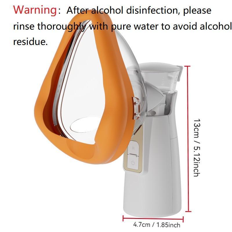 Portable Handheld Ultrasonic Mist Maker, 1 Box USB Rechargeable Nebulizers with Accessories, Personal Care Appliances for Home & Travel, Portable Nebulizer, Nebulizer Mask