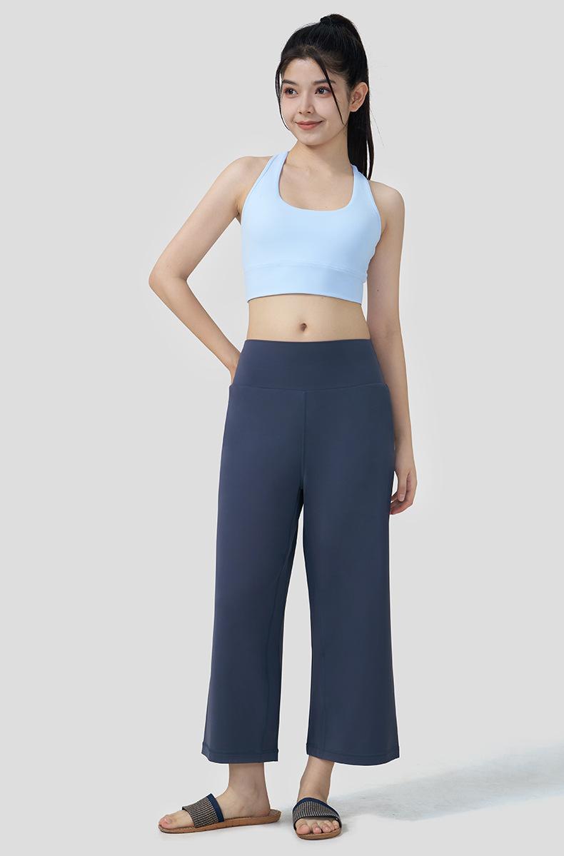 Yoga Vest With Fixed Cups, Racerback Straps, Padded Sports Bra, Shockproof Fitness Bra, Yoga Wear