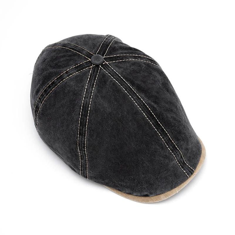 Summer Cotton Newsboy Caps For Men Hats Berets British Western Style Cap Classic Woman Vintage Adjustable Casual Linen Beret