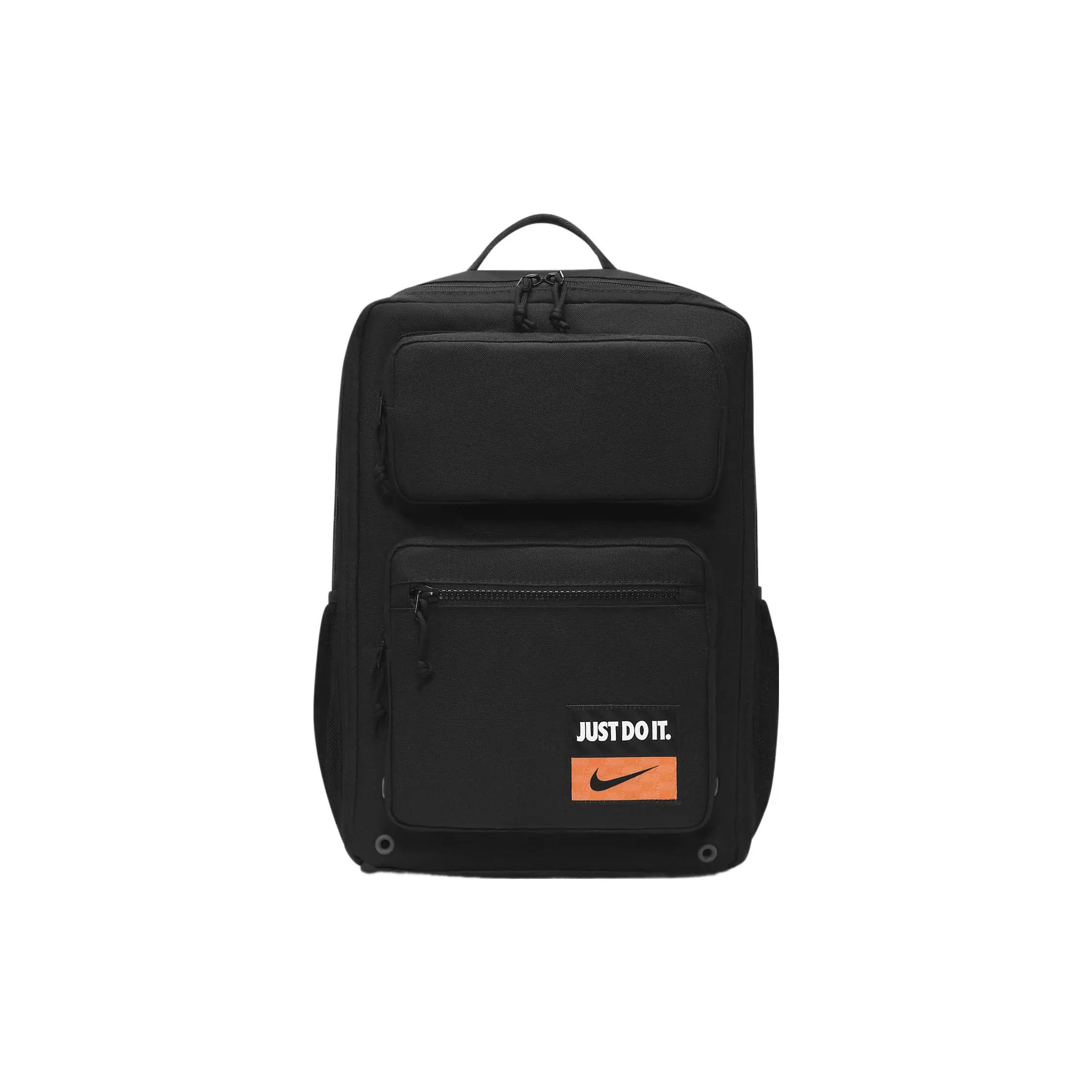 Nike Utility Speed Training Backpack for Men and Women, Zippered Polyester Sport Bag in Black