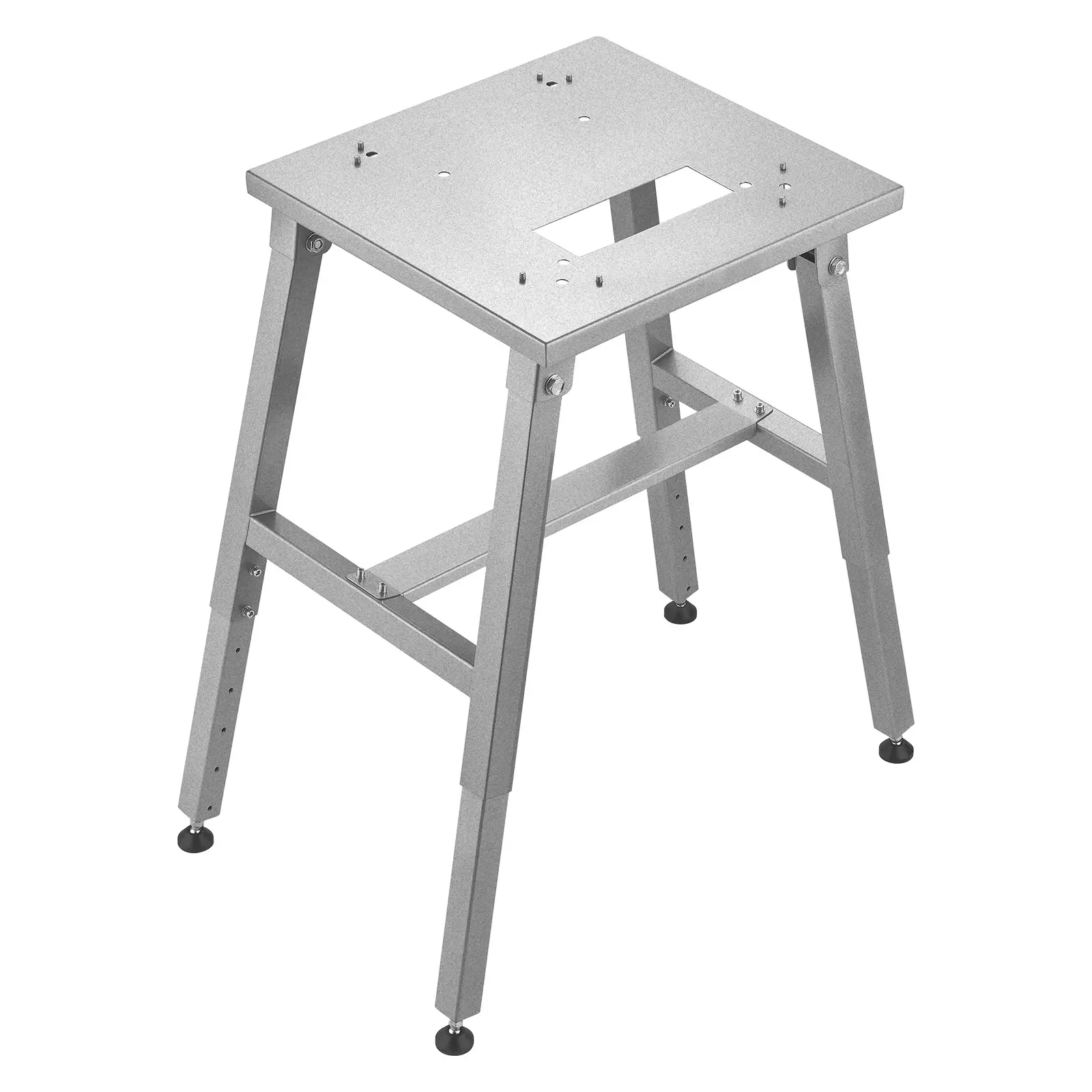Electric Meat Bandsaw Stand - Iron Frame Floor Stand with Adjustable Height, Stable H-Shaped Base, Supports Bone Saw Machine