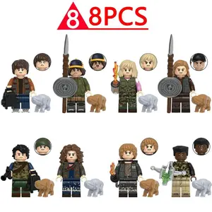 2026 hot item2026 NEW 1-24PCS The Horrible Movie Dustin Mike Vecna Will Eleven Demogorgon Model Figure Blocks Construction Assembly Toy Gift