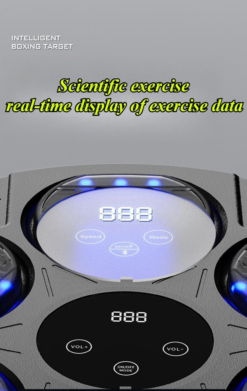 TikTok Shop Music Boxing Target with Bluetooth for Adults - Music-Based Punching Device with Included Boxing Gloves for Home Office & Gym Training