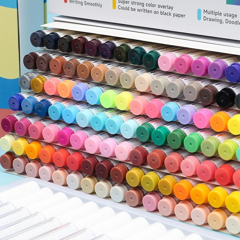 126 Color Marker Pen Set, 1 Set Soft Head Art Marker Pen, Art Markers Set, Painting Coloring Marker Pen, Student and Adult Art Supplies
