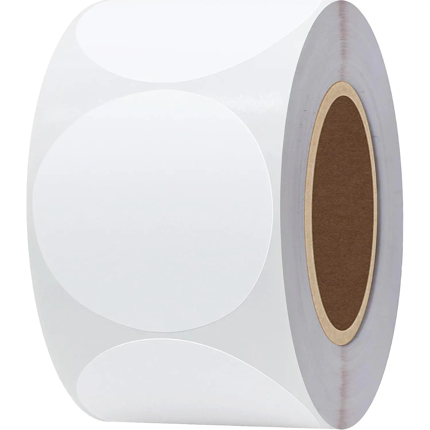 2" Diameter White Circle Self-Adhesive Direct Thermal Shipping Stickers, 750 Pcs Print-Ready Labels Compatible with Rollo, Munbyn, Ideal for Barcodes, DIY Scrapbooking (Toys & Hobbies Use)