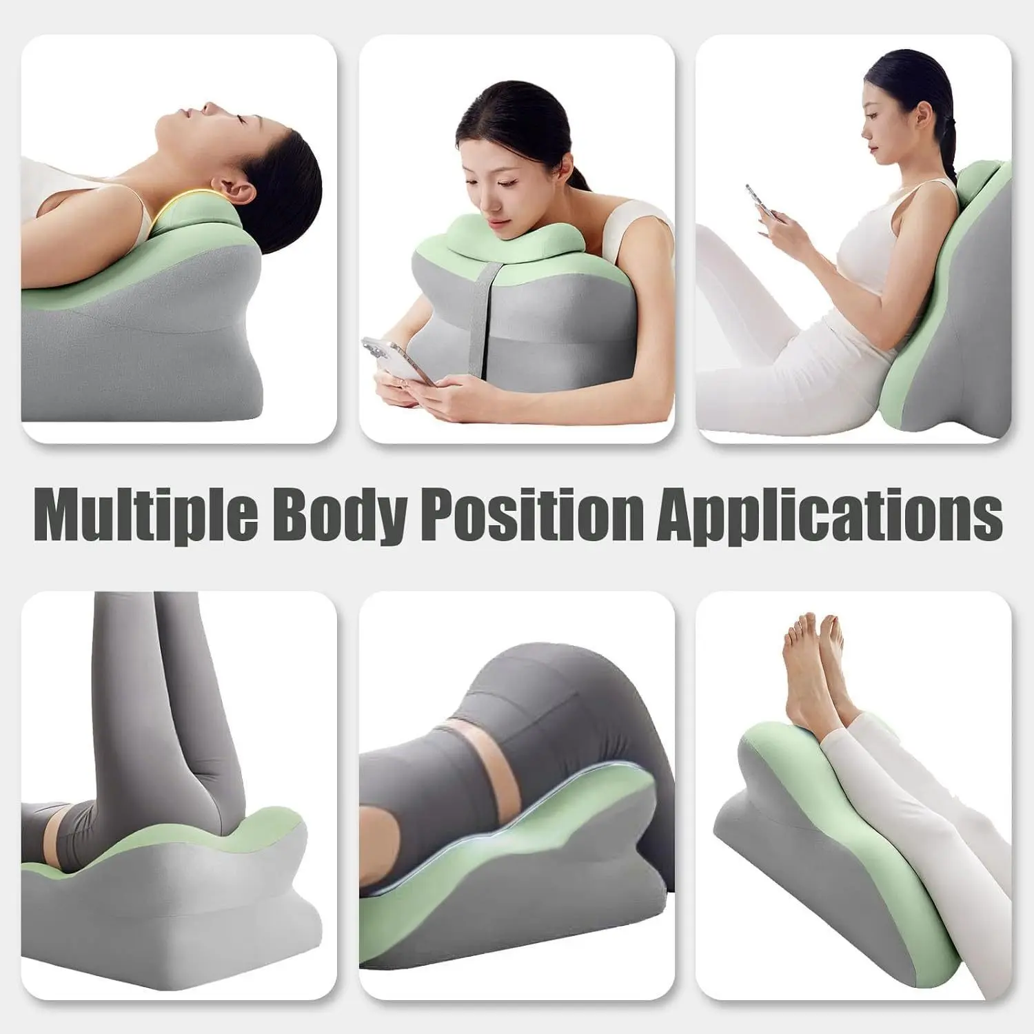 Massage Pillow for Prone Sleeping, Ergonomic Design, Smooth Fabric, Non-Slip Base, Ideal for Home, Hotel, Long-Distance Travel, Sleep Cushion