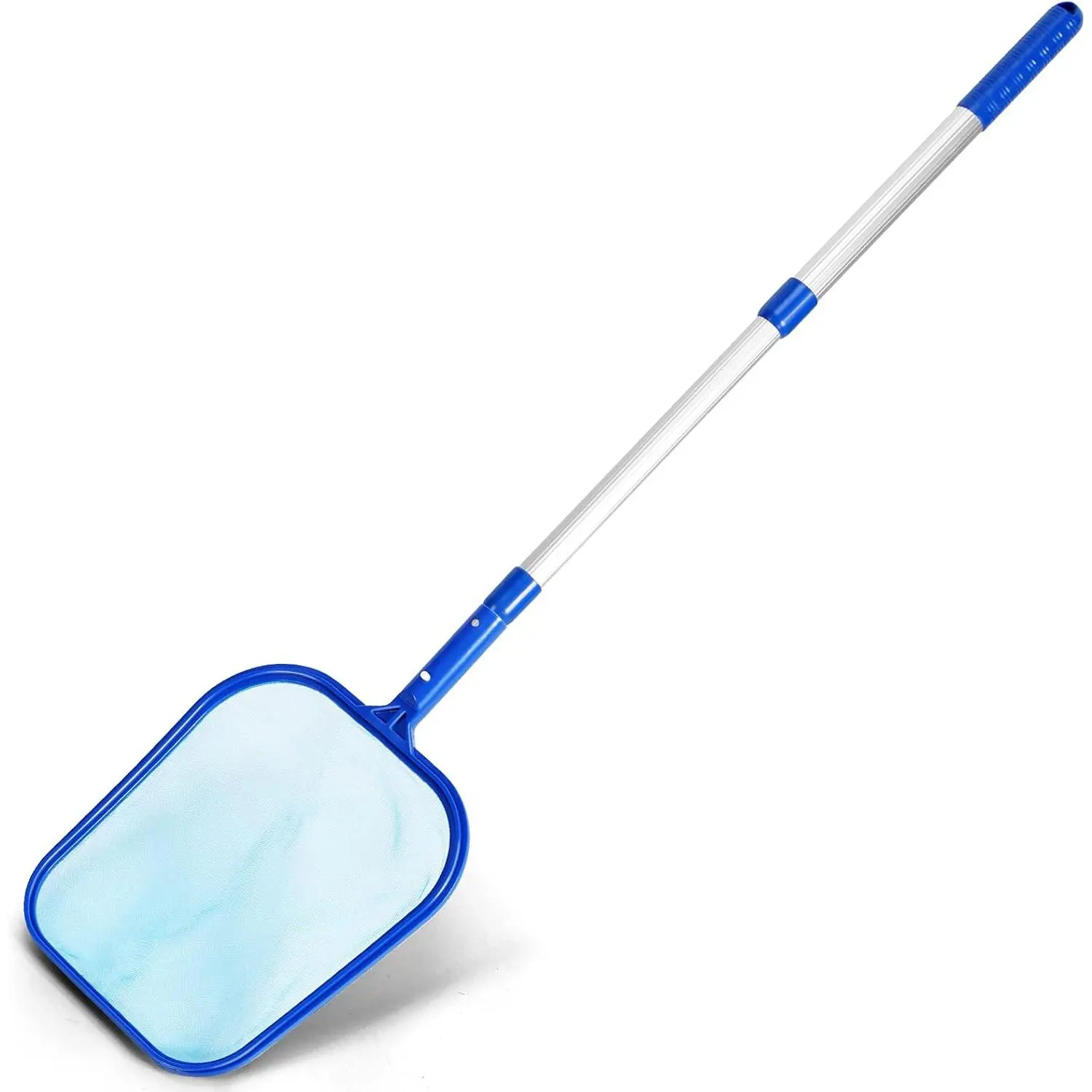 Adjustable 17-40" Telescopic Pole Skimmer Net - Fine Mesh Leaf Skimmer for Cleaning Swimming Pools, Hot Tubs, Spas and Fountains