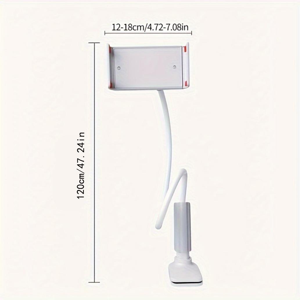 360-Degree Rotating Tablet and Phone Stand, 1 Count Adjustable Bedside Mount with Flexible Spiral Base, Bedside Companion for Tablets and Smartphones, Holder Stand for Hands-Free Web Browsing, Tablet Accessories