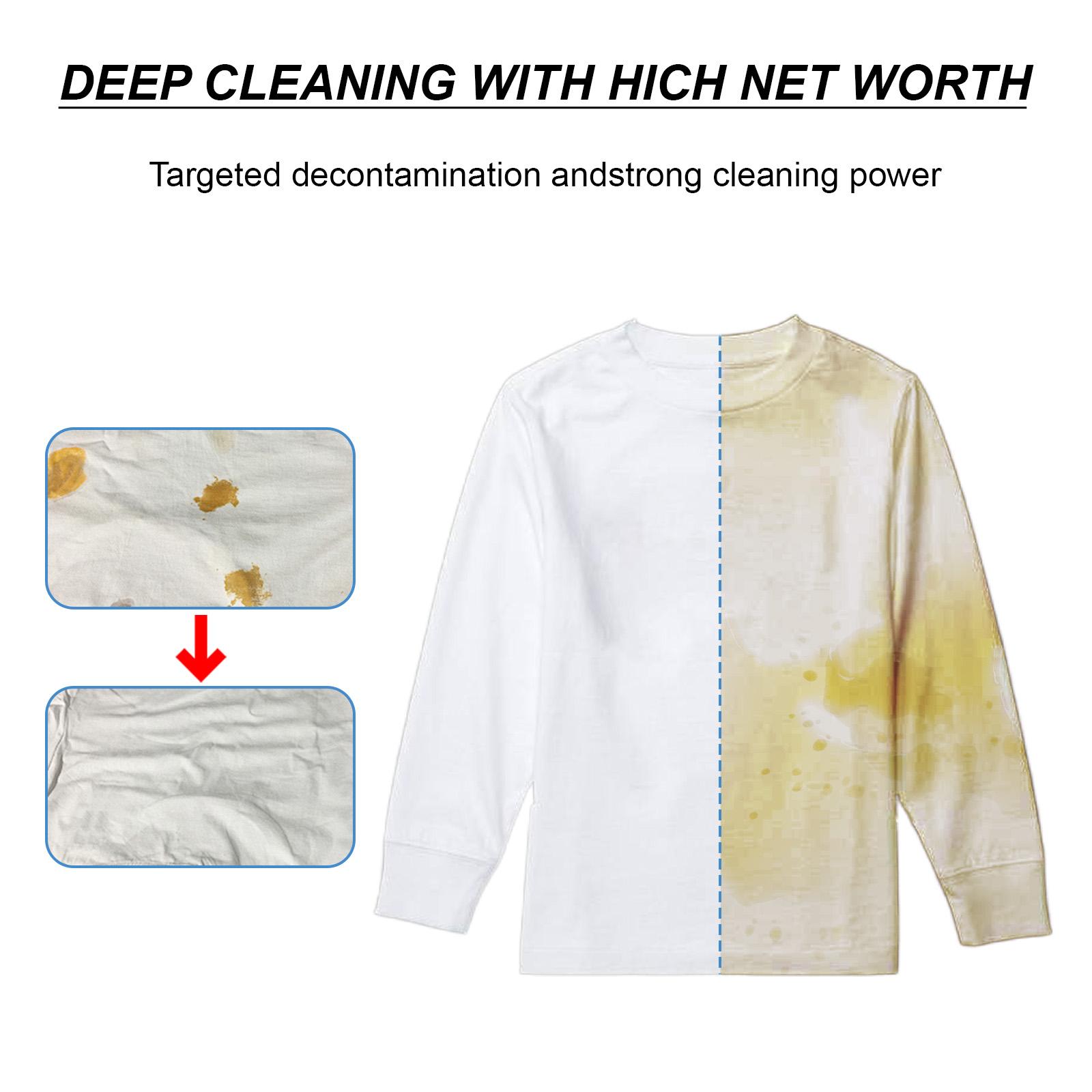 Jue Fish Active Enzyme Laundry Cleaner, Deep Cleansing Clothing Removes Stubborn Stains Gently And Does Not Irritate