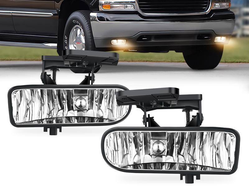 Nilight 1999 2000 2001 2002 GMC Sierra 1500 2500 2001 2002 Sierra 1500HD 2500HD 3500 2000 2001 2002 2003 2004 2005 2006 Yukon Fog Light Assembly