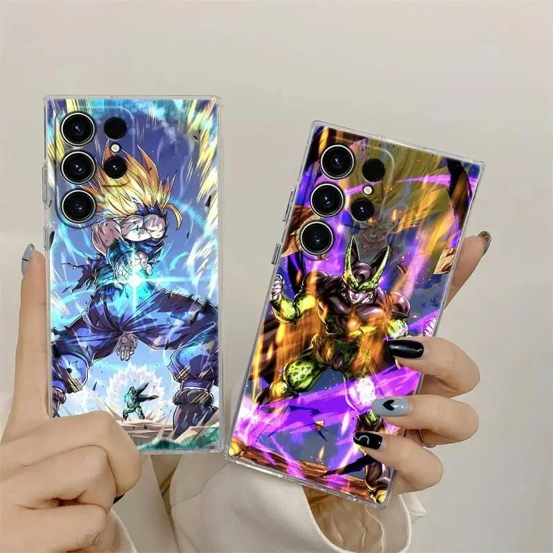 Dynamic Combat Lightning Aura Fighter Smartphone Case - Anti-Yellow Transparent Full Wrap Bumper, Cellphone Accessories for Samsung Galaxy S26 Ultra Plus FE, S25, S24, S23, S22, S21 Handheld Devices