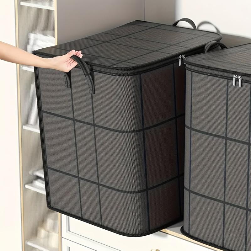 2pcs Large Capacity Foldable Storage Bags for Clothes and Quilts - Durable, Dustproof, and Aesthetic Organizer Solution, Perfect for Home or Dorm Use, Moving, and Seasonal Storage, Moving Bag|Decorative Storage|Durable Organizer, Clothes Or