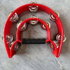 Double Row Tambourine, 1 Count Colorful Handheld Tambourine, Musical Percussion Instrument for KTV Party, Music Accessories for Kids & Adults, Percussion Musical Instruments