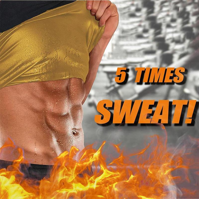 Sauna Vest for Men Waist Trainer, Sleeveless Mens Sweat Sauna Suit Shirt Compression Tank Top