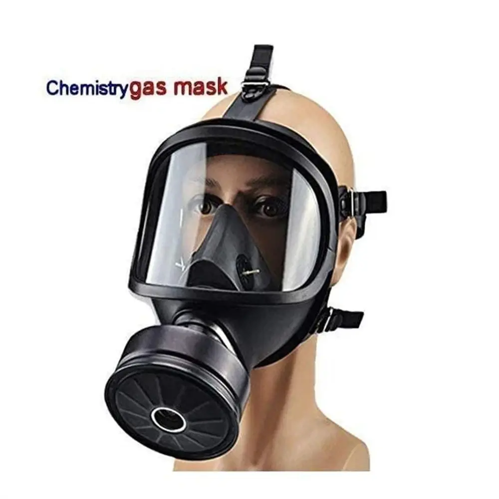 Gas Mask Respirator Gas Masks Survival and Chemical with Activated Carbon Filter, Full Face Respirator Mask for Gases, Dust, Vapors, Chemicals, Paint, Spray