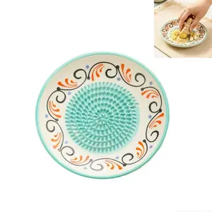 Ceramic Garlic Grinder Set, Tomato Slicer Bowl, Ginger Olive Oil Dipper, Herb Peeler, Peel Brush, Kitchen Tools, Kitchen Cooking Accessories, Kitchenware, Gift Idea
