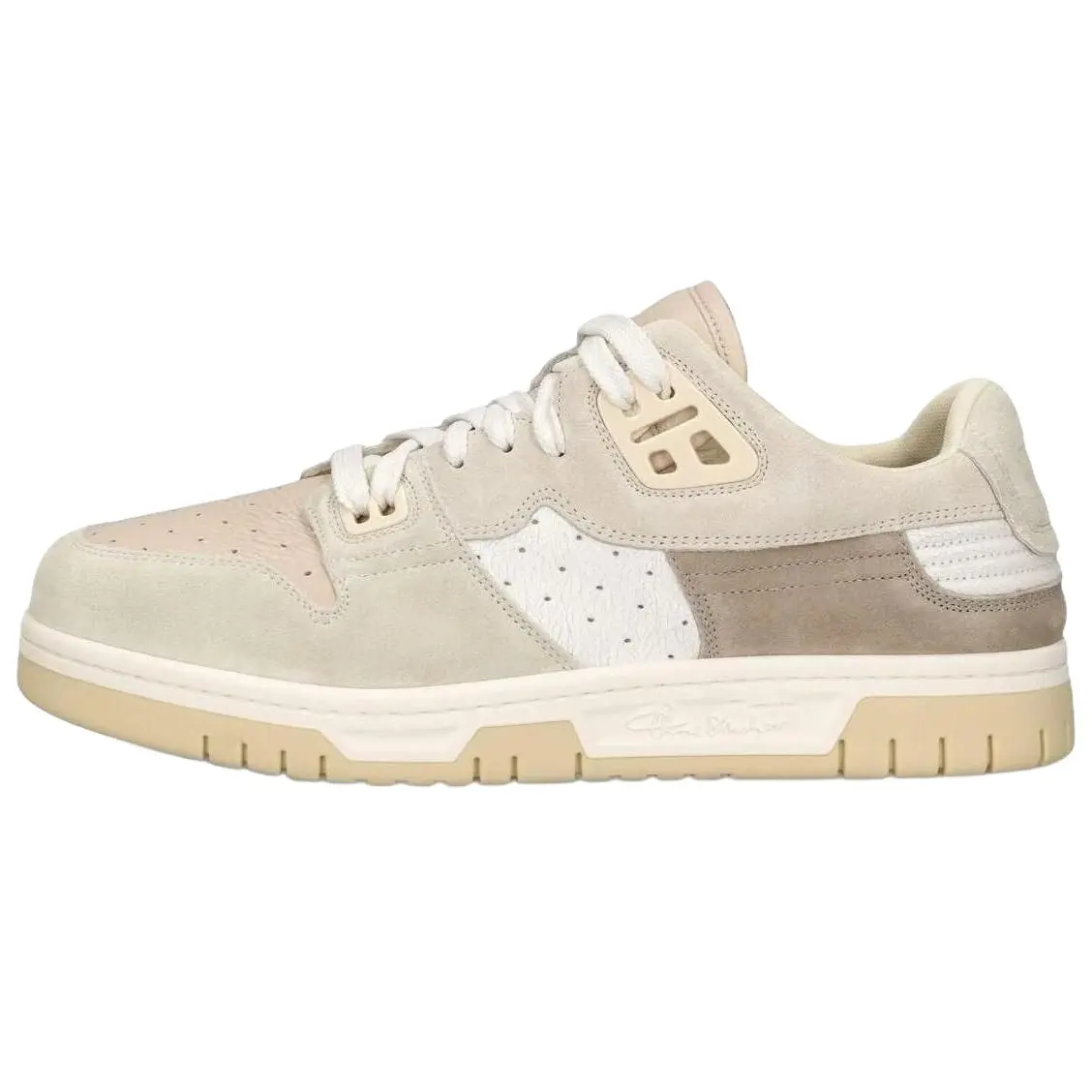 Men's Acne Studios Beige Suede Low-Top Casual Footwear - House White Trending Shoes, Maison Mihara Verifiable with Credentials & Global Authentication Support