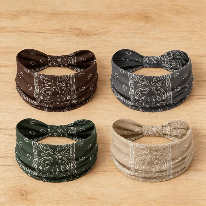 Yoga Elastic Sports Headband, Solid Color Non-Slip Sweat-Absorbent Hairband for Fitness, Hair Tie Headscarf