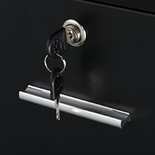 OmySalon Salon Hair Styling Station, Barber Salon Equipment with a 3-Tier Storage Shelf, 1 Drawer, a Large Storage Cabinet and 3 Hair Dryer Holders