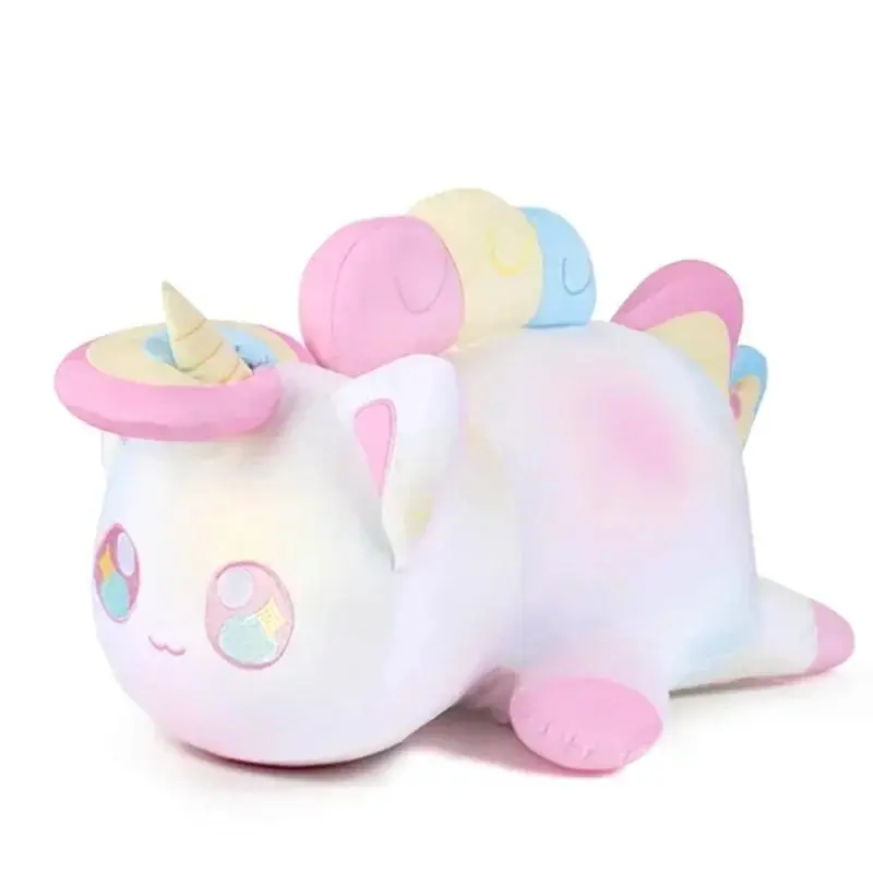 Aphmau Meows Cat Plush Toy Soft Meemeow Stuffed Dolls Donut Cat Kawaii French Cheeseb Fryurger Food Plushies Christmas Gifts