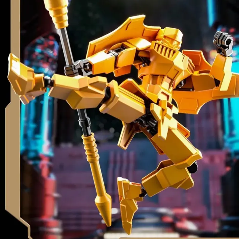 Lucky Multi-Jointed 13-Piece Action Figure, Articulated Figures, Transformer Model Kit, 3D Toy, Unisex, Choking Hazard Warning, DIY Stress Relief Tool