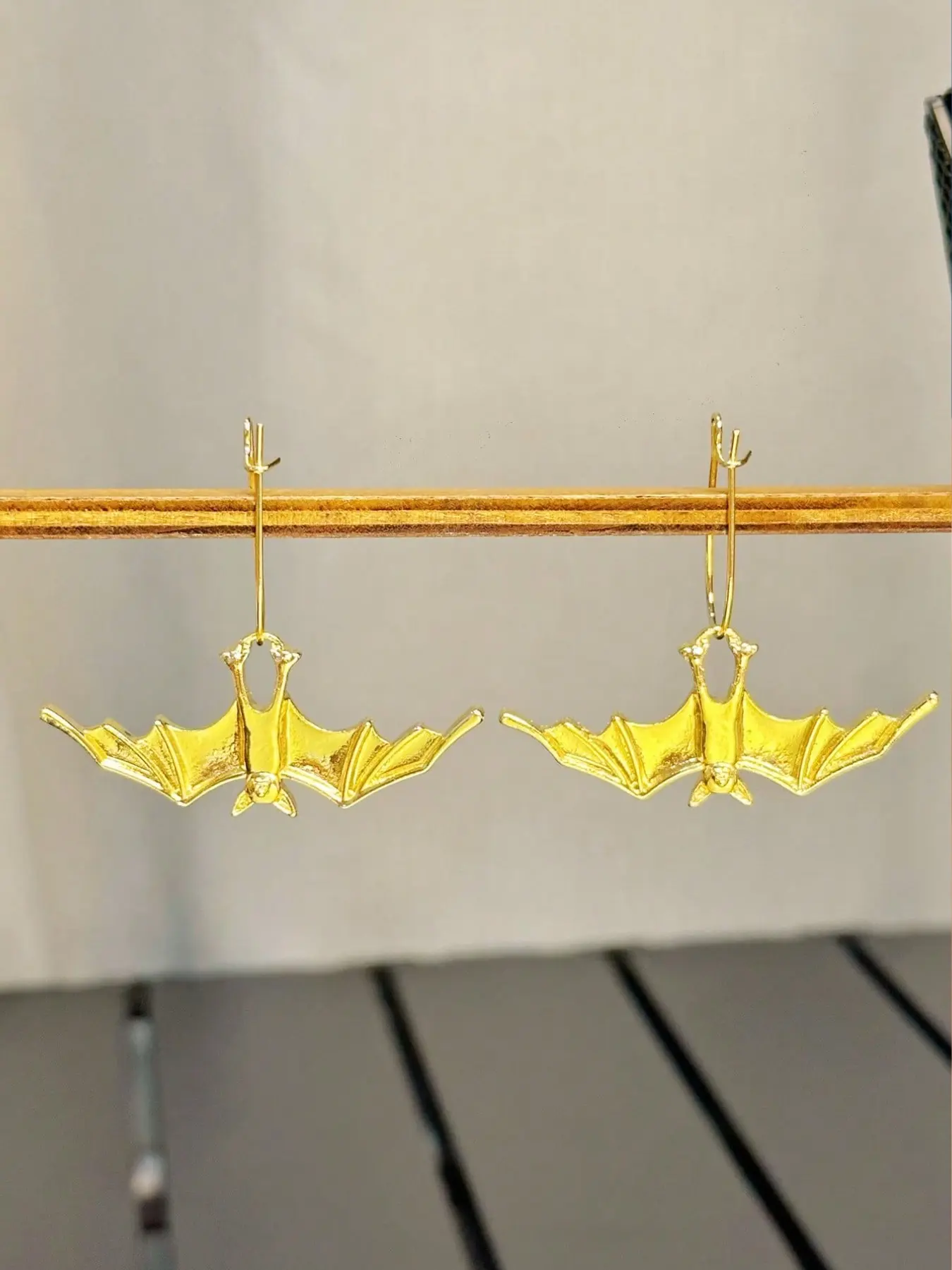 Vintage Gothic Bat Pendant Earrings for Women, Halloween Party Jewelry, All Seasons Wear, Perfect Gift🎁, Zinc Alloy Material