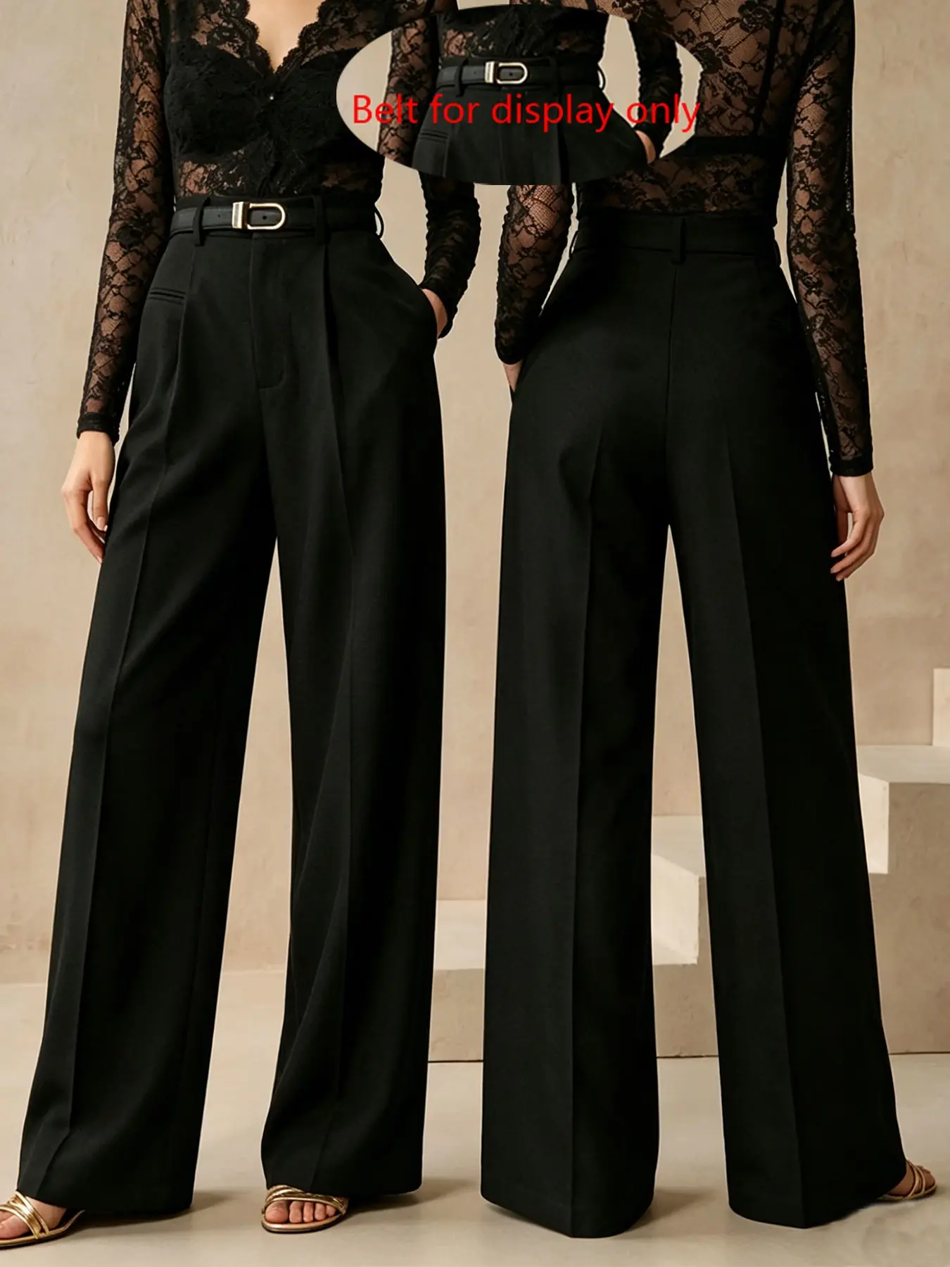 Elegant Business Casual Suit Pants for Women, Long-Length Professional, Stylish Office Wear, Comfortable & Chic Design, Bottoms
