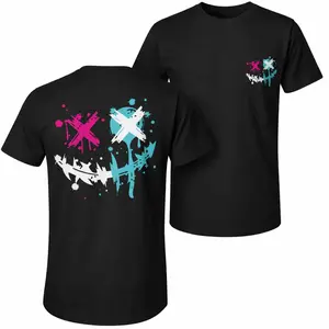 Unisex Crew Neck Pure Cotton Short Sleeve Tee| Plus Size Available| Graffiti Wacky Smile Face Graphic Print Casual T-Shirt For Summer 4th Of July Holiday Daily Outfit