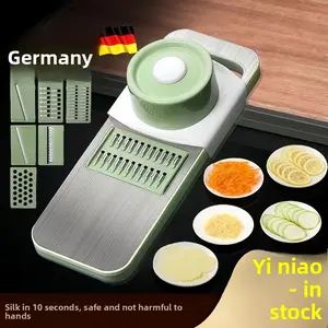 Multifunctional vegetable cutting and shredding household potato shredding wiper kitchen stainless steel shredding device thick wire planer slicing