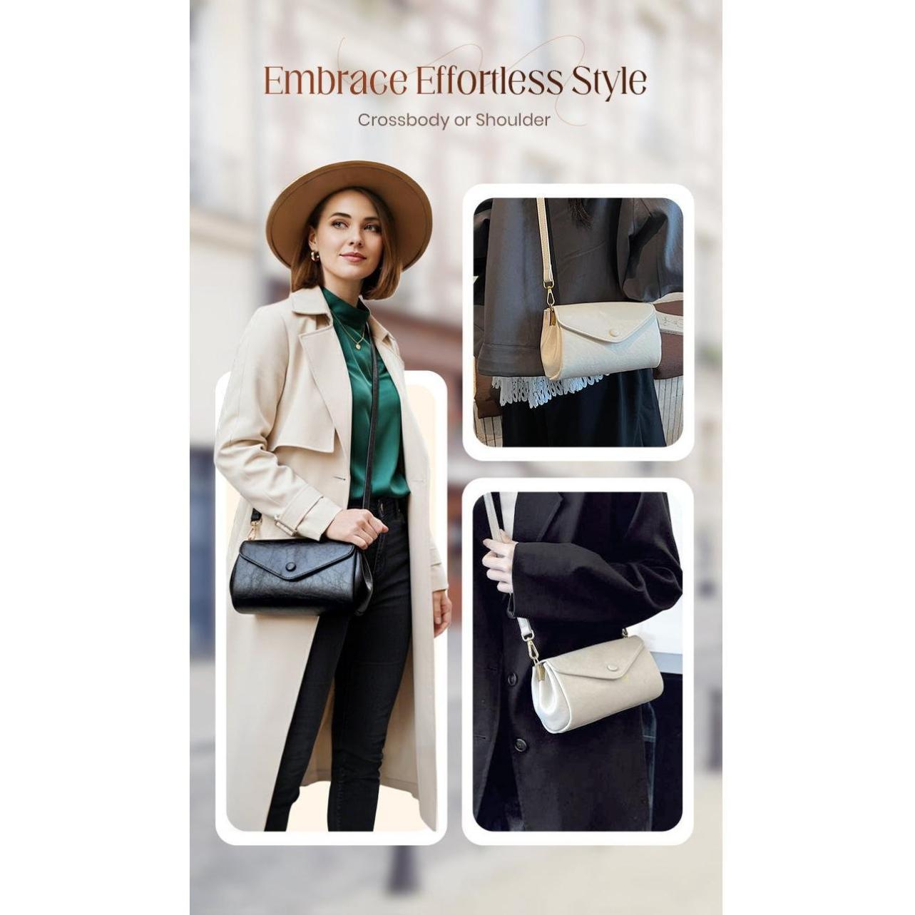 Women's Simple Stylish Shoulder Crossbody Bag with Elegant Design and Versatile Use for Everyday Wear