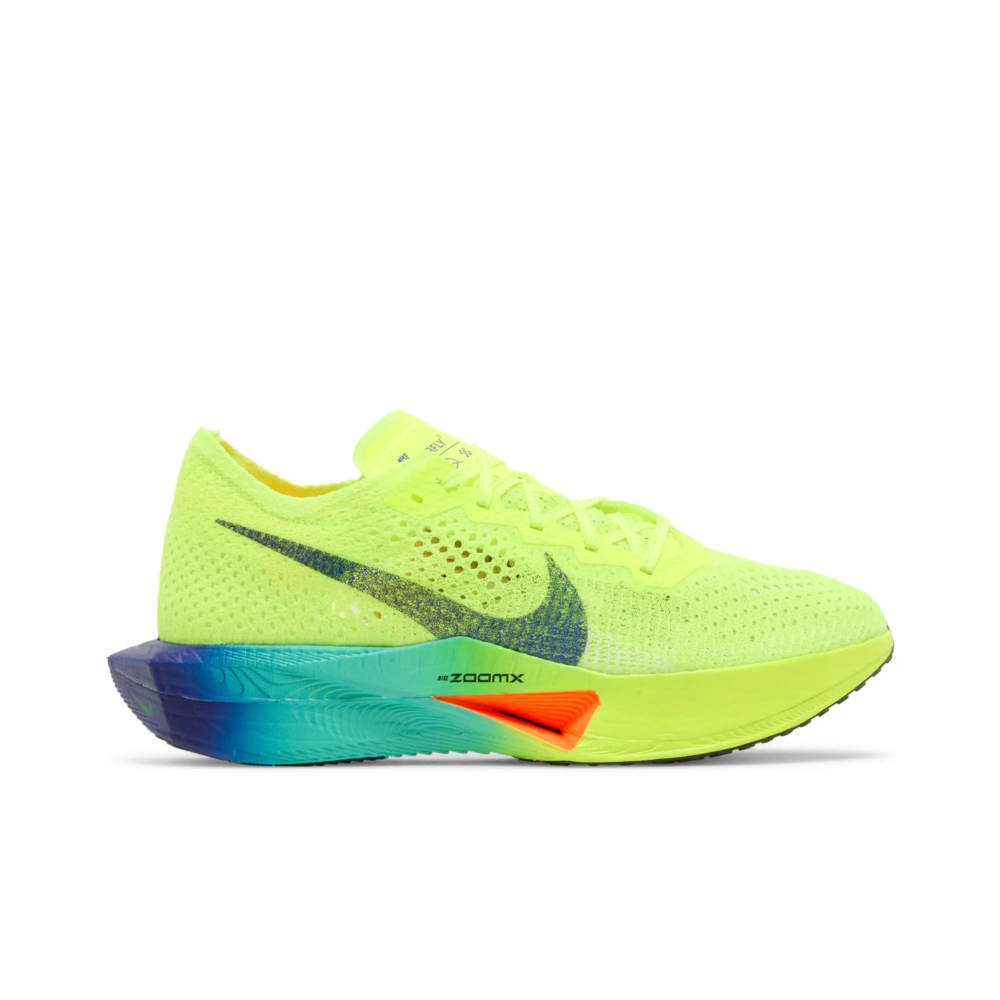 Nike ZoomX VaporFly Next% 3 'Fast Pack' Unisex All Season Running Shoes - Volt/Scream Green/Barely Volt/Black, Knit Mesh, Lace-Up, Lightweight, Rubber Sole, Style DV4129-700