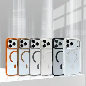 Magnetic Acrylic Phone Case for iPhone 17 Series, Fashionable High-Quality Protective Cover, Scratch-Resistant, Unisex Gift