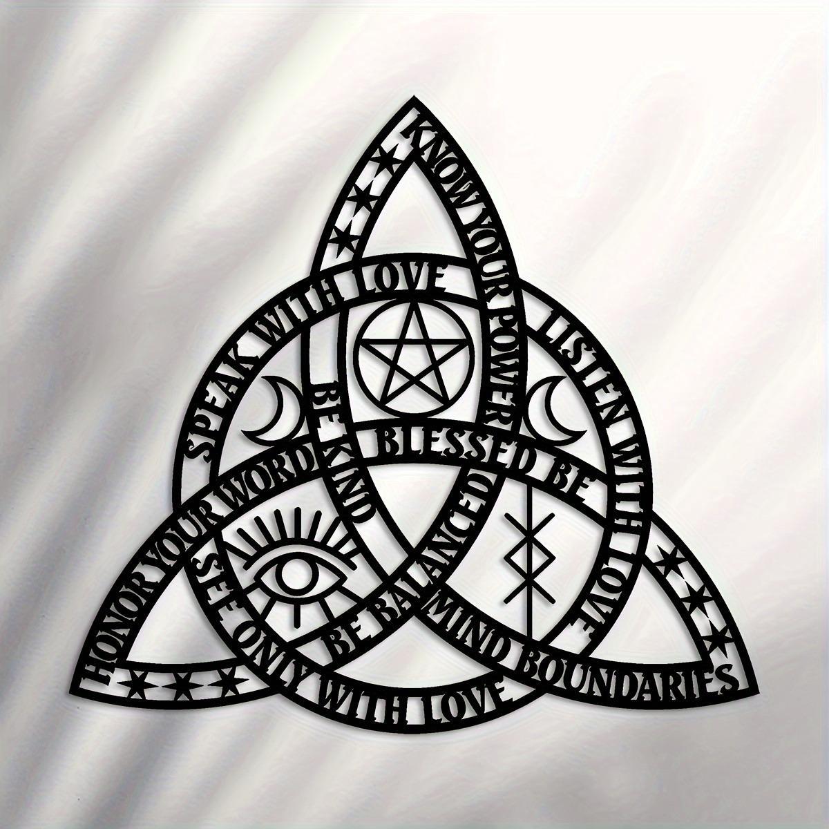 Celtic Knot Design Wall Decor, Creative Metal Wall Hanging Decor, Art Wall Decoration, Wall Hanging Ornament for Home Living Room Bedroom Decor, Hangable