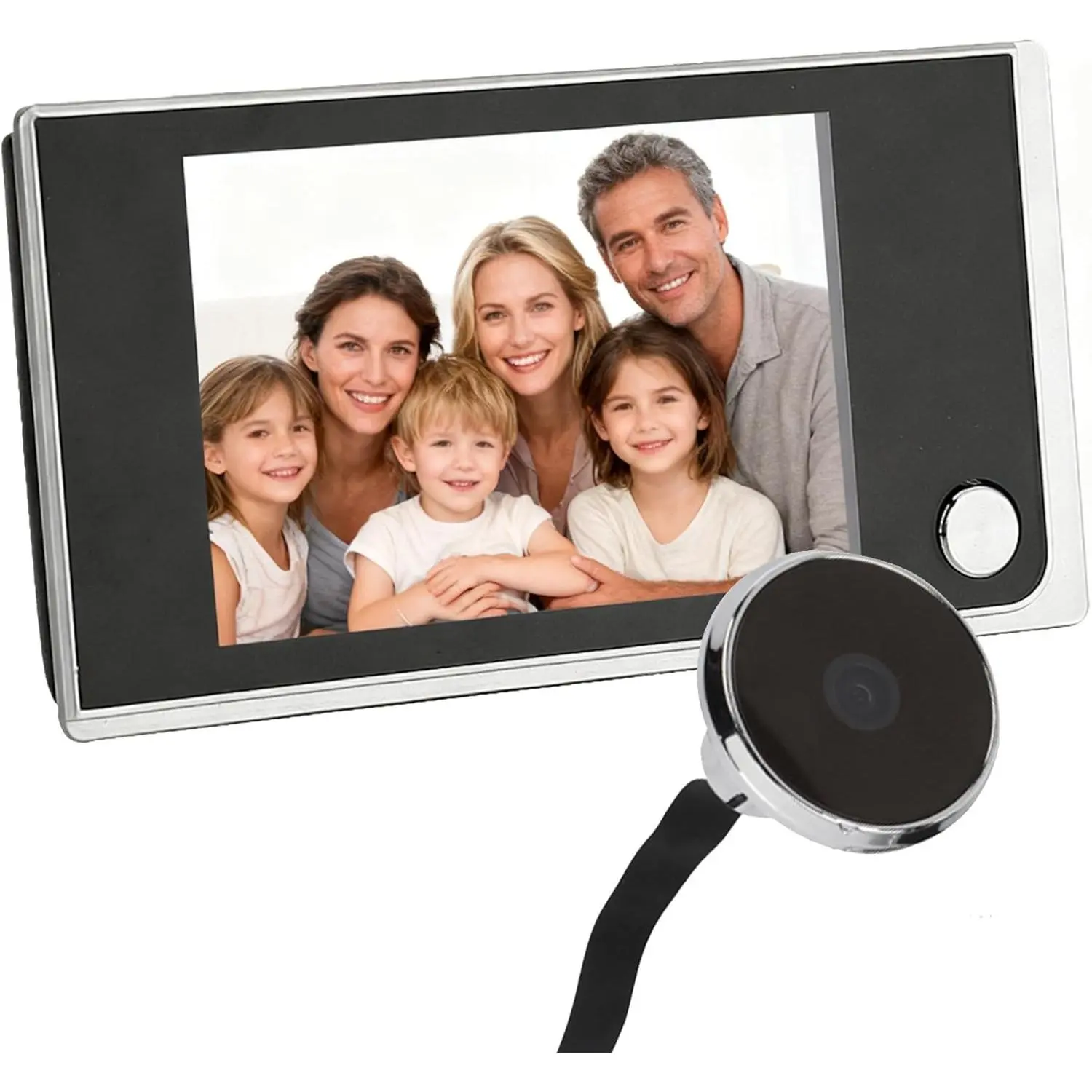 3.5-Inch Door Peephole Outdoor Surveillance Camera, Low-Power Digital Viewer, High-Resolution HD Monitor (No Radio Transmission Needed)