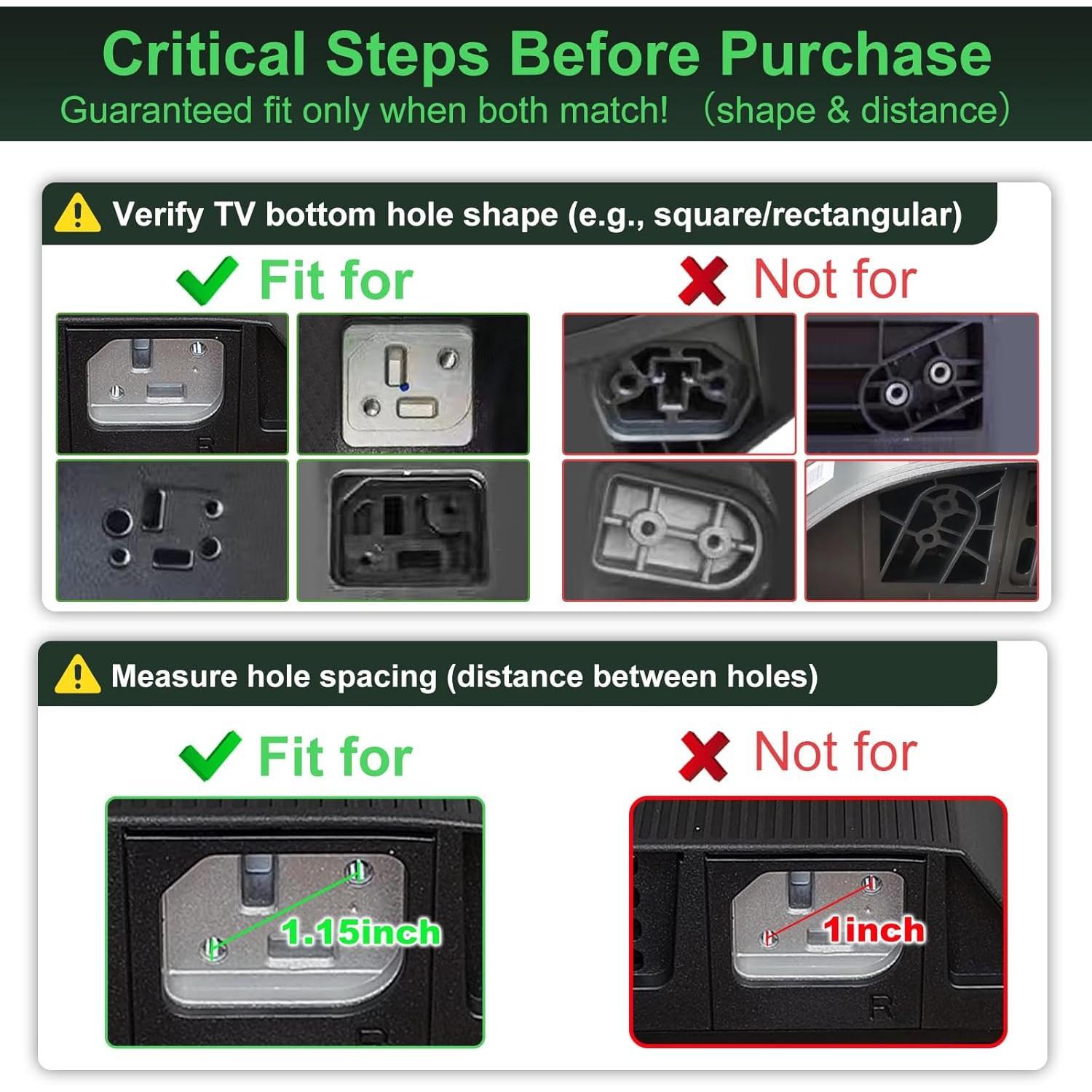 TV Stand for Hisense TV , TV Stand  for Hisense Select TV Model, for 50R6E3 55R6090G 55R6G 55U6GR5 58R6E3 32H4030F3 65R6090G5, with Screws