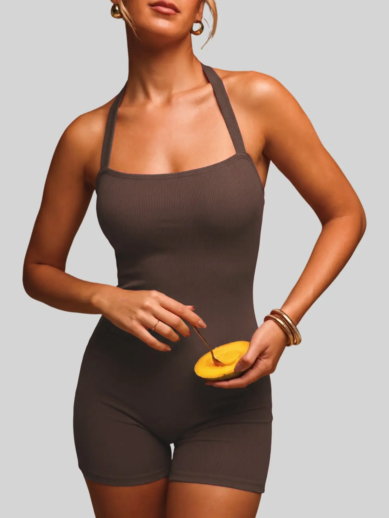 Women's Butt-Lifting Body Shaping Underwear Shapewear Romper, Snatched Back-Cross Straps Bodysuit, Tummy Control Full-Body Shaper for Daily, Casual & Party Wear