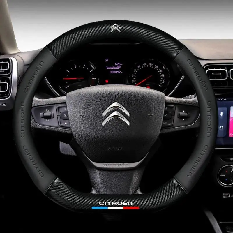 Car Steering Wheel Cover Is Applicable For Citroen C4 C3 C5 C1 C3-XR DS3 DS5 Xsara C-Crosser Sega Berlingo Jumper ZX Spacetourer