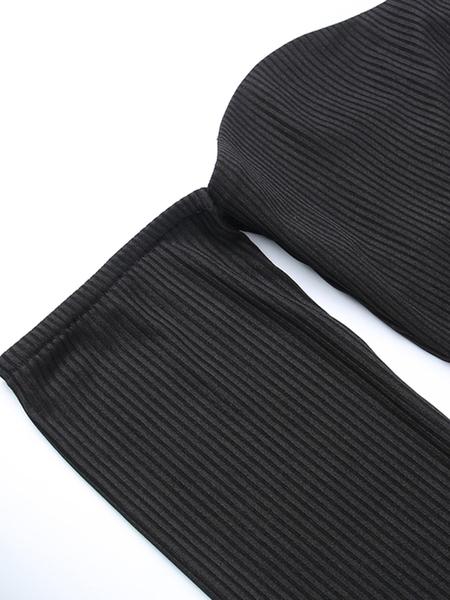 Women's Off Shoulder Backless Ribbed Bodycon Dress for Party Dating, Christmas New Years 2024 Trend Elegant Dresses for Fall & Winter