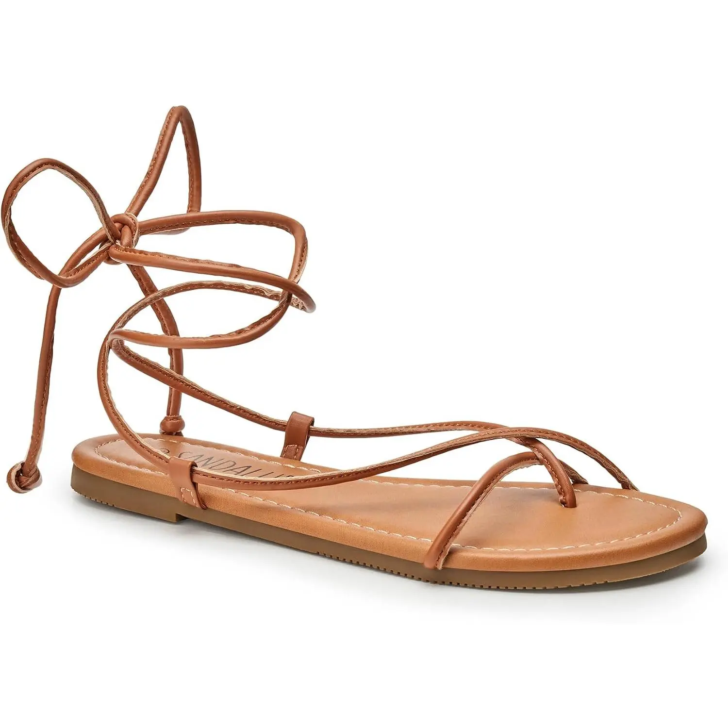 Women Sandals Lace Up Strappy Tie Up Gladiator Open Toe Flat Sandals Ankle Wrap Summer Comfortable Casual Dressy Beach Vacation Walking Cute Shoes