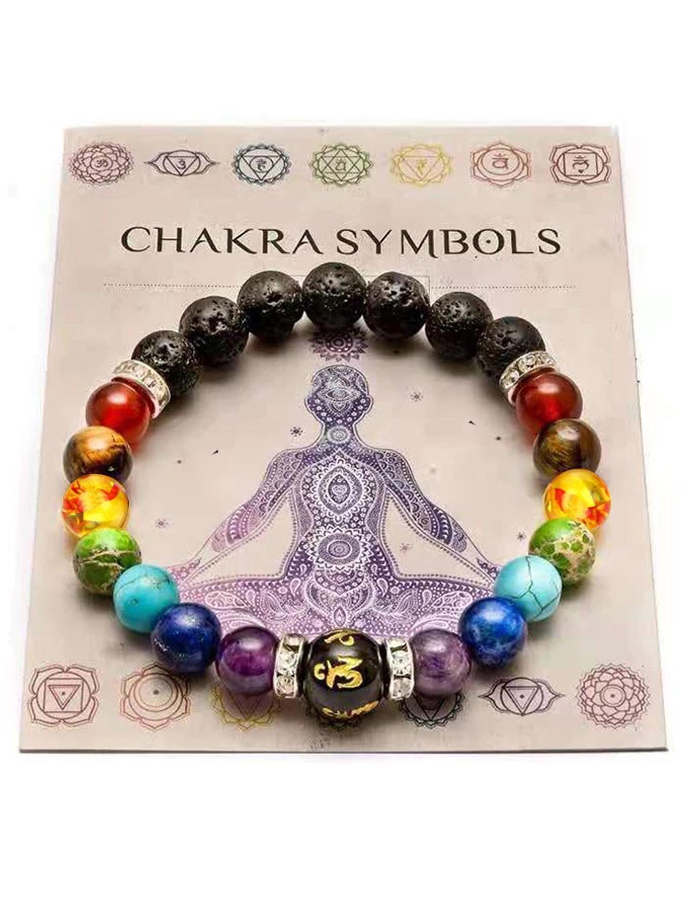 Unisex Mixwd Color Stone Beaded Bracelet, Jewelry Bracelet, Adjustable Bracelet for Women & Men, Fashion Accessories for Daily Wear