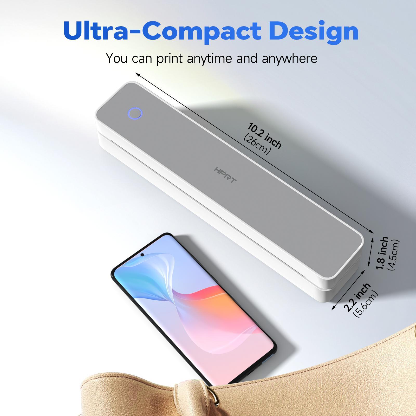 Portable Wireless Thermal Printer, Multipurpose Bluetooth-compatible Printer, USB Charging Mobile Home Printer for iOS, Android, Laptop, Portable Thermal Printers #GLOBAL PICKS