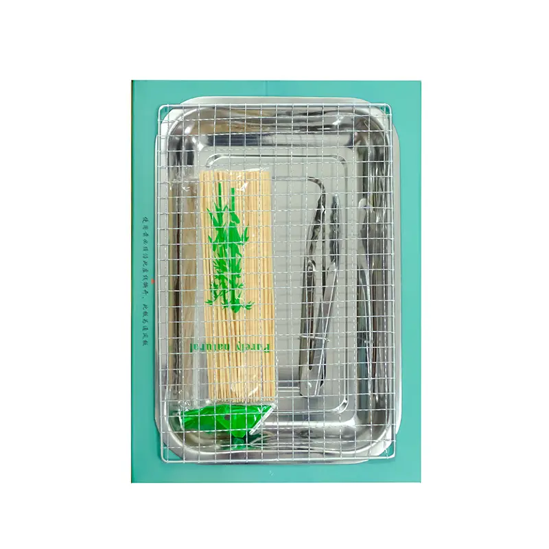 Portable Disposable Grill with Metal Grate - Smokeless, Quick-Ignite for Outdoor Camping & Picnics