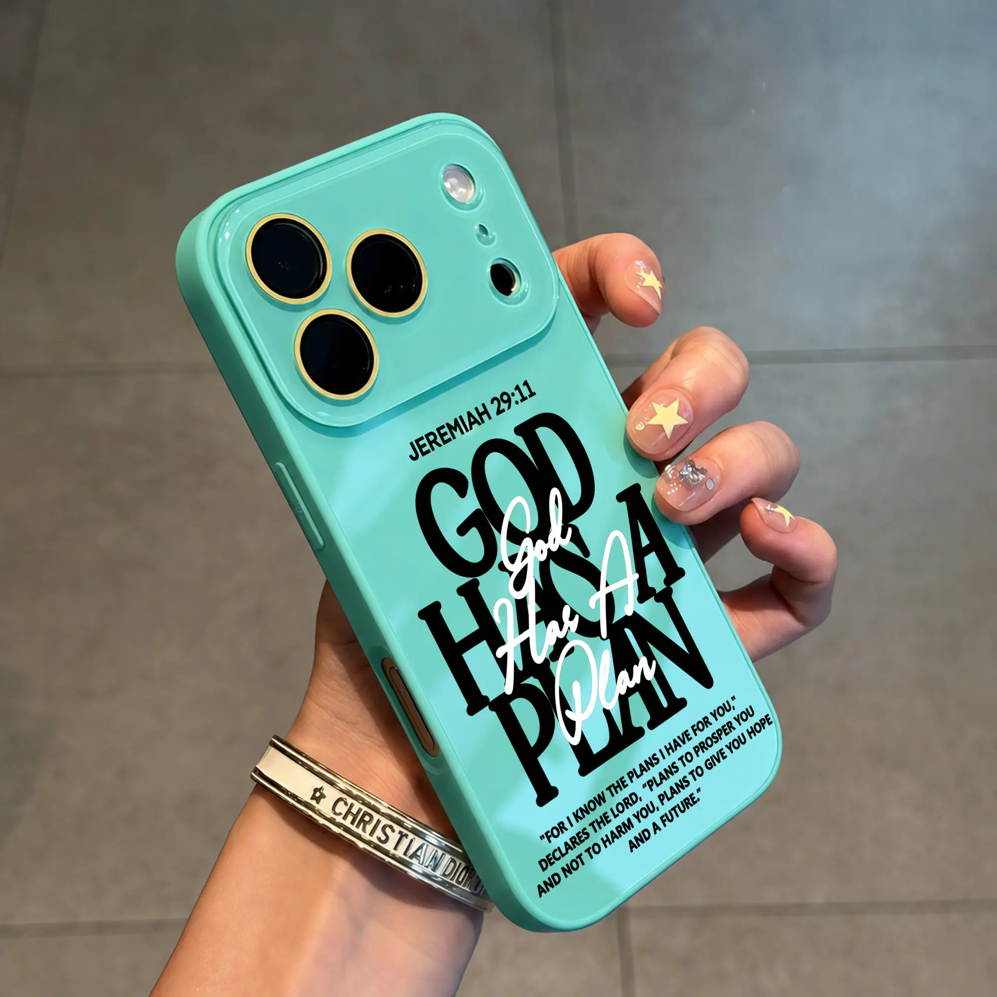 Jeremiah 29 11 God Has a Plan Christian Scripture Phone Case for iPhone 17 16 15 14 13 12 11 Pro Max Pro Air Plus Mini E Models Matte Skin Feel Crystal TPU PC Protective Camera Cover Faith Gift for Women NN218